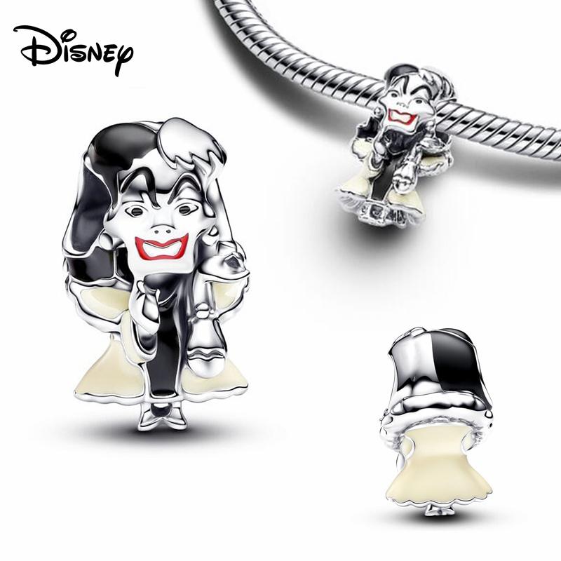 Disney 925 Silver Minnie Strawberry Bear Charms Beads Fits 3mm Original Bracelet Necklace Womens DIY Fine Jewelry Gifts