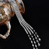 Hot!   Light Luxury Exquisite Crystal Meteor Long Tassel Brooch Pin For Women Fashion Shoulder Chain Jewelry Party Gifts