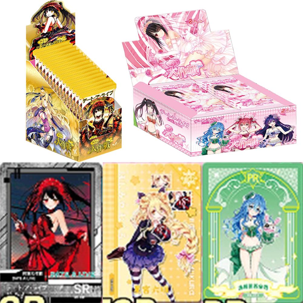 Черно-белая карта с двойными крыльями Date A Live Токисаки Куруми Ятогами Тока Коллекционная карта персонажа аниме Date A Live