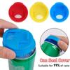1/3/5PCS Plastic Beverage Can Lids Leak-proof Drinks Protector Multi-color Air-leak Beer Sealing Cap Portable Water Bottle Covers