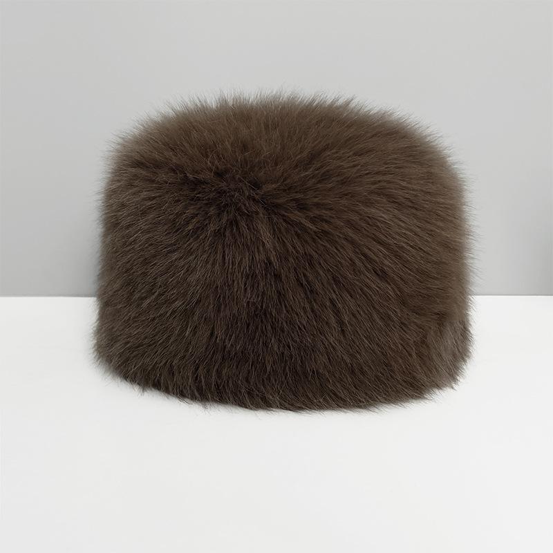 Теплая шапка из искусственного меха для женщин, осень-зима, японская толстая меховая шапка-ушанка, защищающая уши