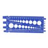 Nut Bolt Thread Gauge Checker M3 To M22 Metric and #4 To 3 4 Imperial Sizes Bolt and Nut Identifier Gauge Blue