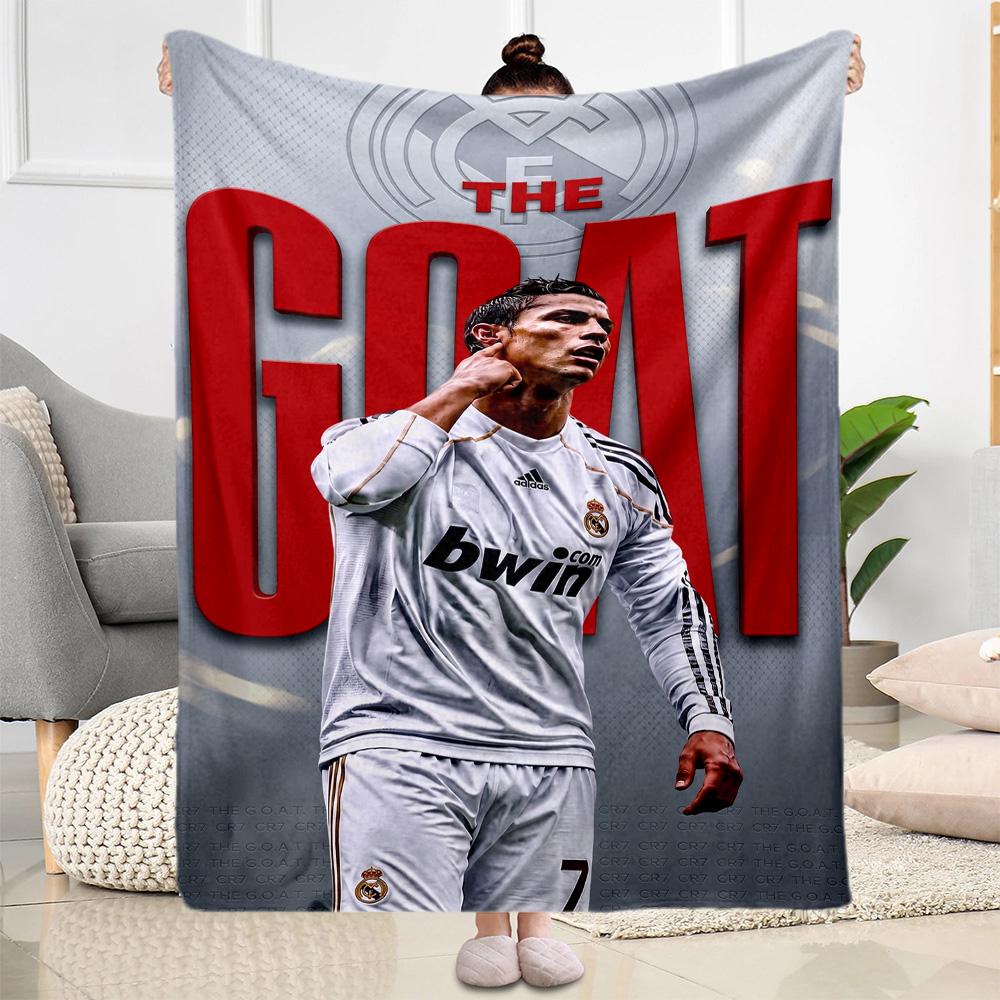 Cristiano Ronaldo 27 Blanket Ultra-Soft Perfect for Sofa Picnics Couch All-Season Use Warmthful Decor Gift for Travel Home Birthdays