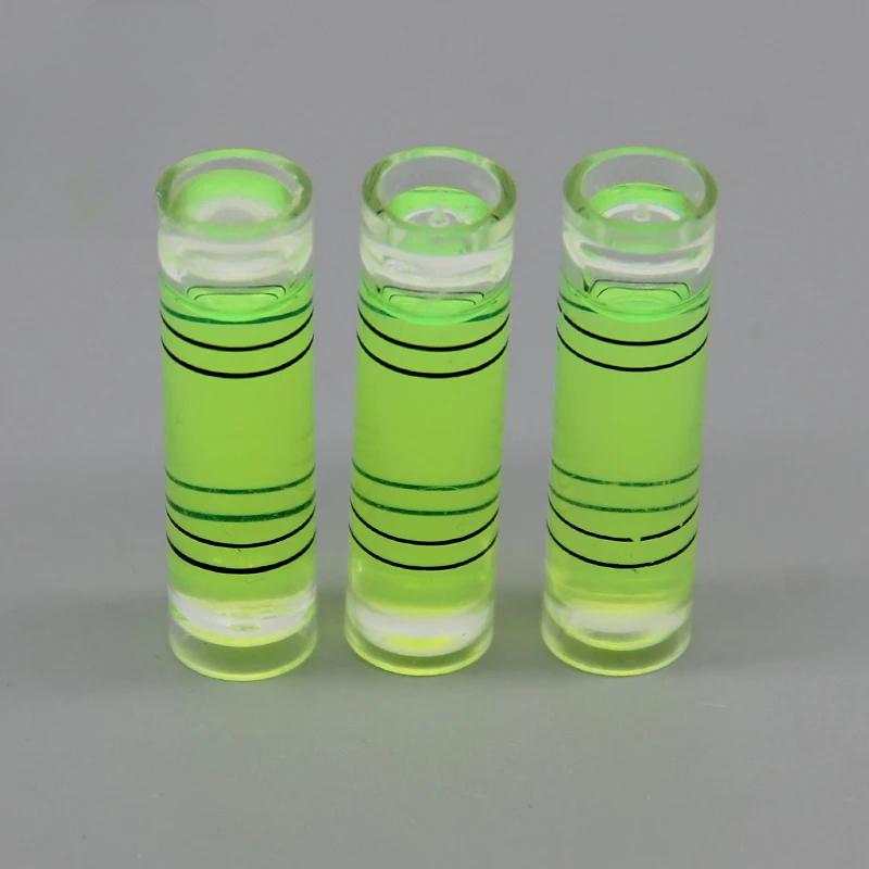 100 шт. 9,5*34 мм Цилиндрический пузырьковый уровень, Акриловый спиртовой уровень для рамочного телевизора или настенного телевизора