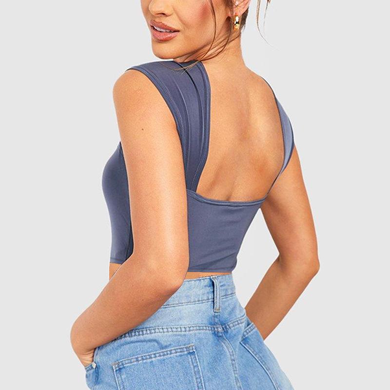 Women's Sexy Slim Fit Navel-baring Suspender Sleeveless Vest