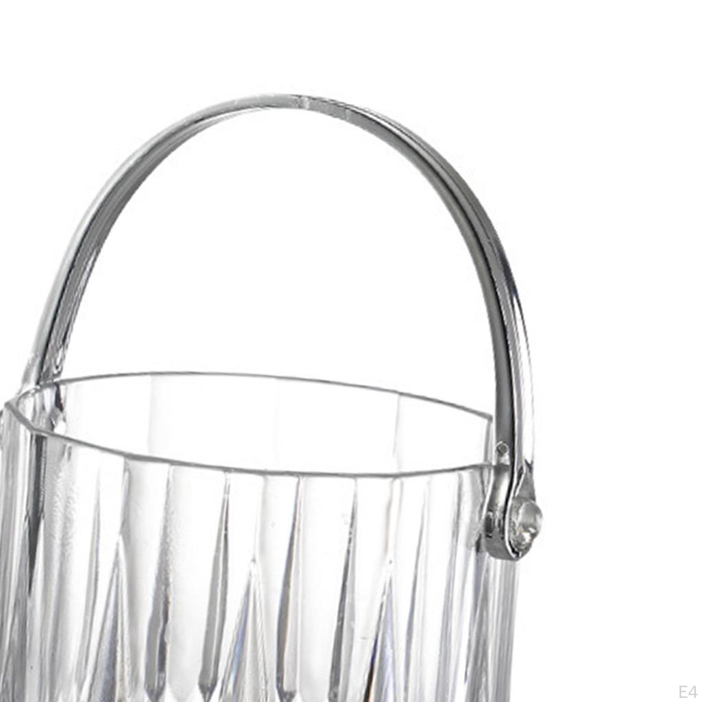 Bucket, Party Beverage Bin, Ice Container Drink Chiller, Bucket Acrylic Storage Tub for Home Bar