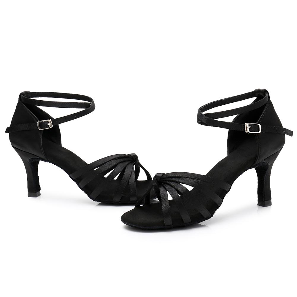 Туфли для латиноамериканских танцев женские для девочек каблук 7 см женские туфли для сальсы танго вечеринки бальных танцев мягкая подошва для зала