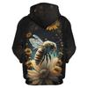 Honeycomb Bee Graphic Sweatshirts Funny Insect Bees 3D Printed Hoodies For Men New In Hoodie & Sweatshirts Casual Y2k Hoody