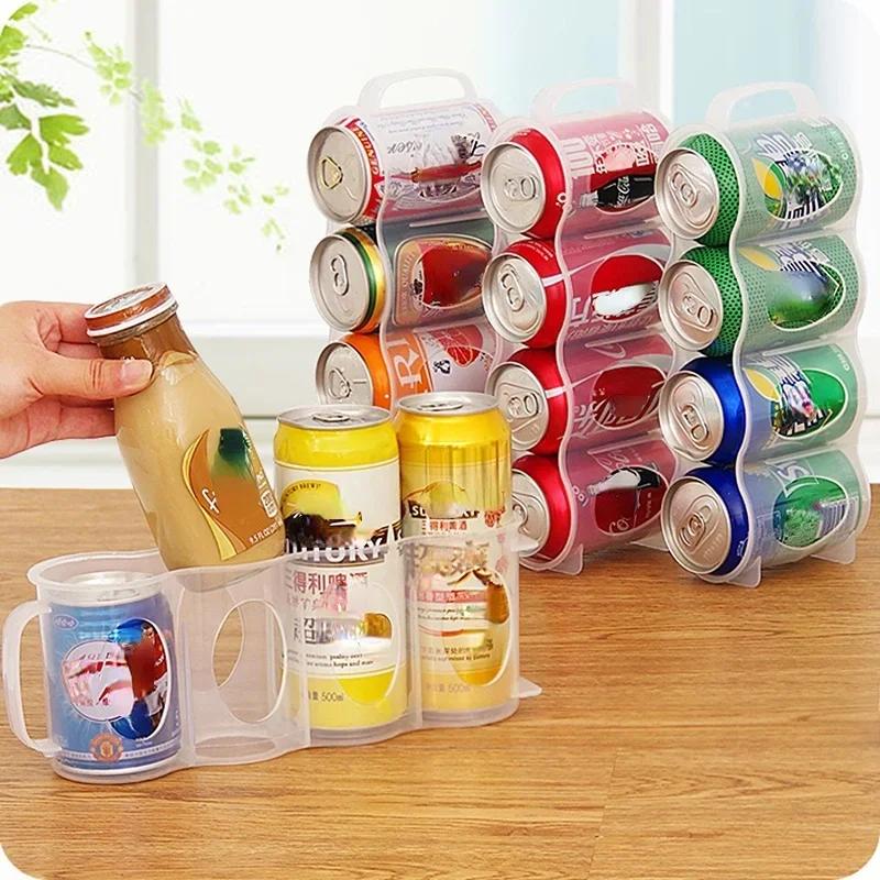 Household Practical Beer Drink Storage Box Kitchen Fridge Bottle Holder Refrigeration Organizer for Beverages