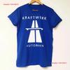 Ретро Футболка Autobahn Kraftwerk Band Классическая Королевский синий S 234XL 1G0025 винтажная Стильная Уличная одежда Унисекс Стильная Удобная