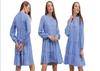 MT Clothes - Patterned Dress Blue 40
