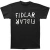 Men's Fidlar Flipped Logo T-shirt Large Black