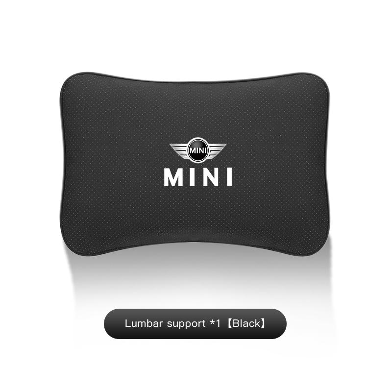 MINI Car Ice Silk Headrest Lumbar Support Accessories For MINI Cooper One R50 R52 R54 R53 R56 Countryman R60 F55 F56 JCW R58 R59 mjewr55