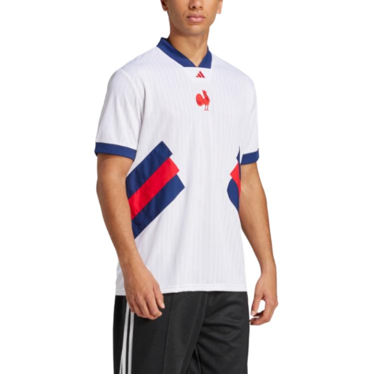 adidas Мужская регбийка Белая/Темно-синяя JP0368