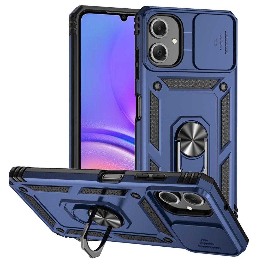 Чехол для Samsung Galaxy A07 Чехол-броня с магнитной подставкой-кольцом для автомобиля для Galaxy A07 A 07 GalaxyA07 Чехол-крышка для защиты объектива со сдвижной шторкой