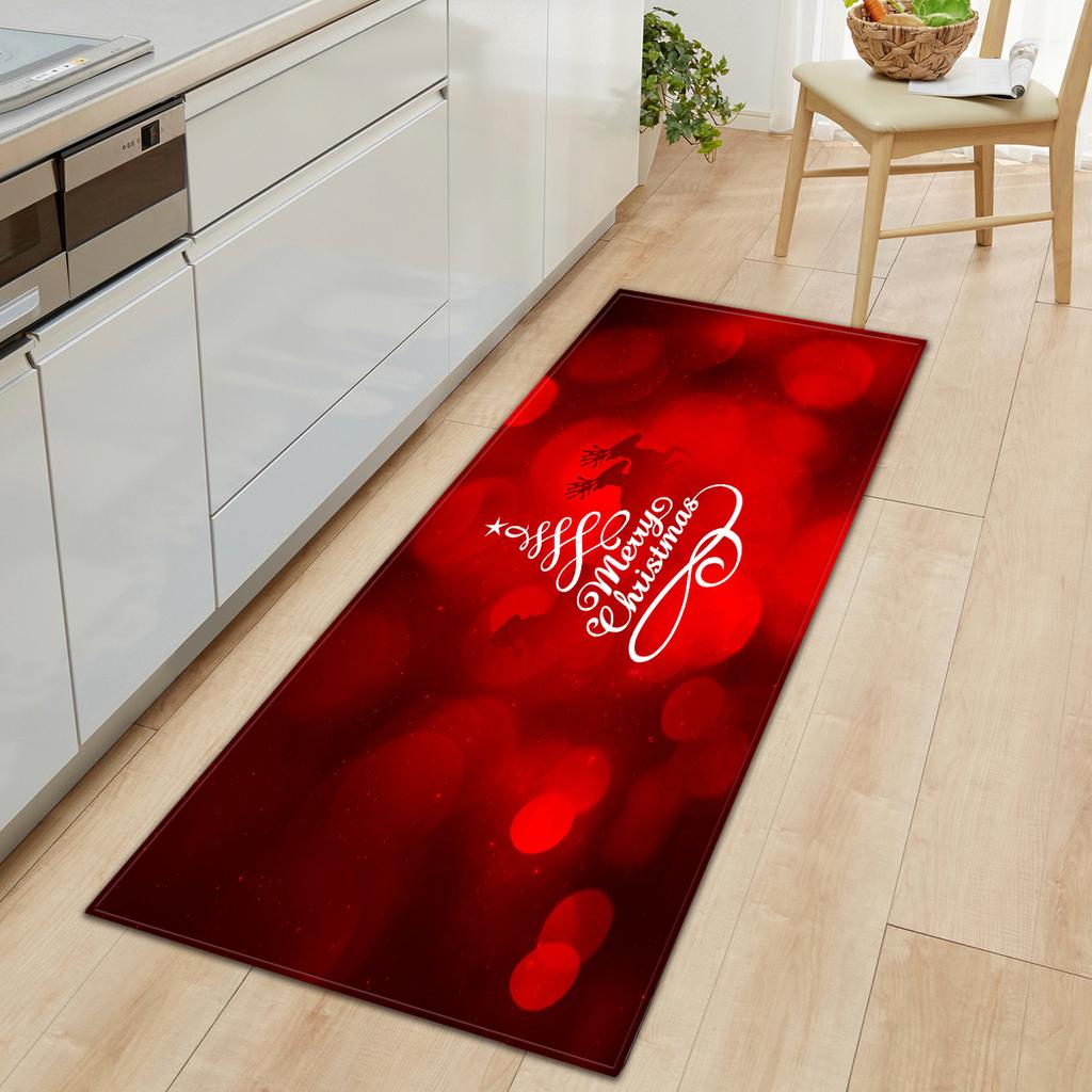 Christmas Kitchen Sand Carpet Doormat Long Floor Mat