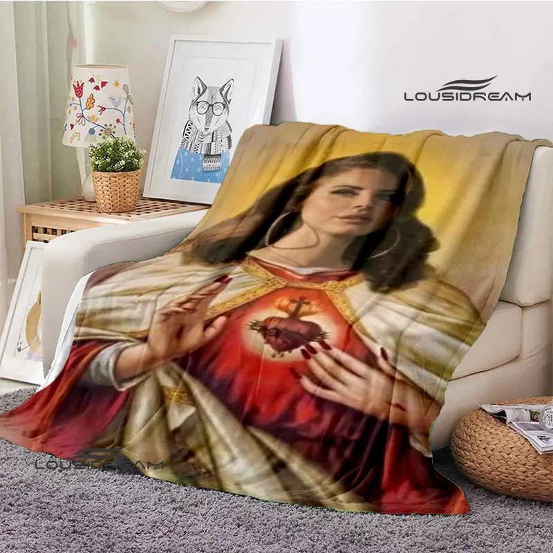 Lana Del Rey Retro Printing blanket Children's Warm Flange Home travel bed linings Birthday Gift