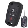 Silicone Key Case Cover For Kia Soul Venga Picanto Rio Sorento Ceed Sportage For Hyundai I20 I30 Veloster Ix20 Keyless Fob Shell