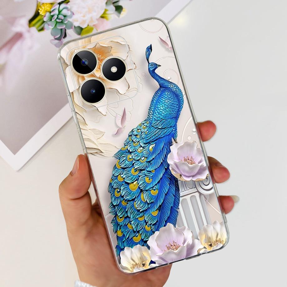 Для Realme C51 RMX3830 / Realme C53 RMX3760 Глобальный Чехол для Телефона Прозрачный Мягкий ТПУ Capas Etui Для RealmeC51 C 51 Корпус