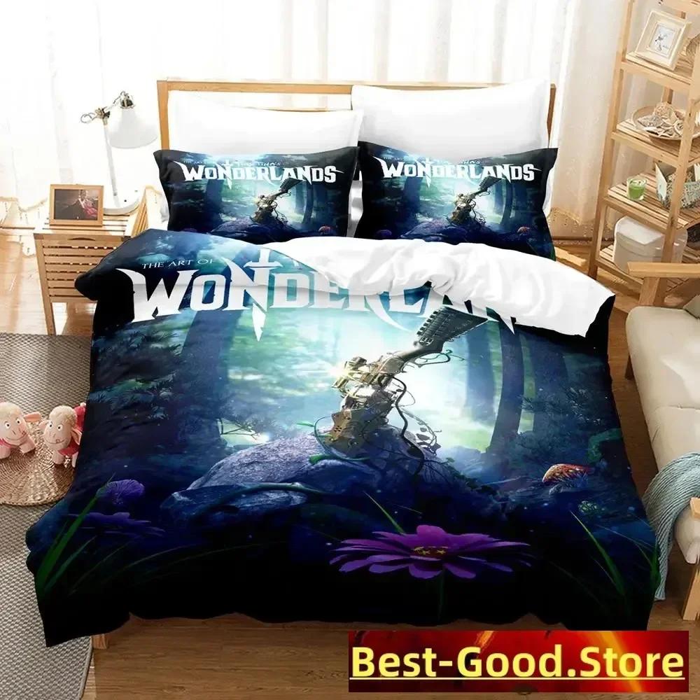 Игровой Постельный Набор Tiny Tina's Wonderlands Односпальный Полуторный Двуспальный Кинг-сайз Комплект Постельного Белья Взрослый Детский Спальня Пододеяльник Комплекты Аниме