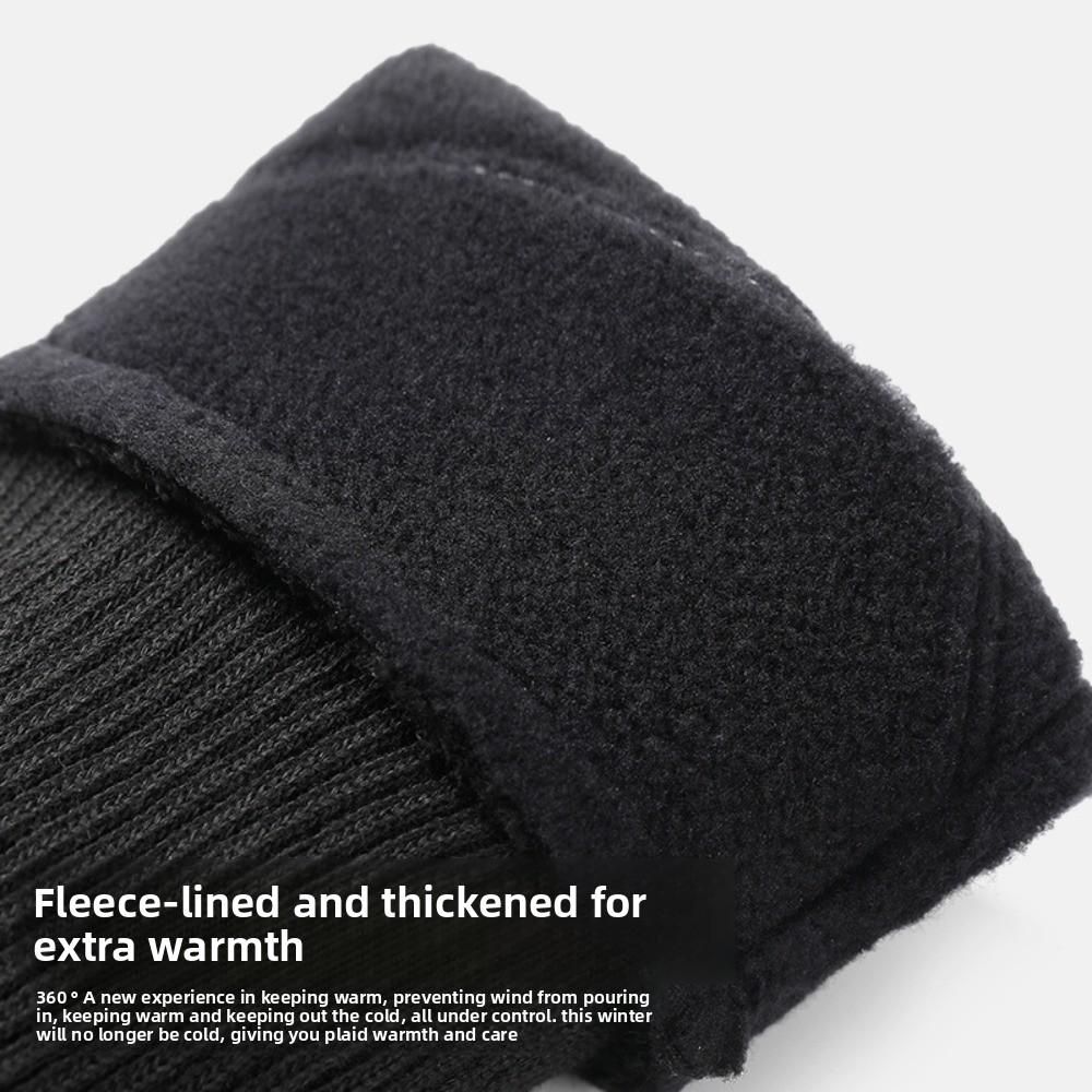 Winter Cycling Gloves Lock Buckle Warm Outdoor Gloves Thick Cycling Gloves Sports
