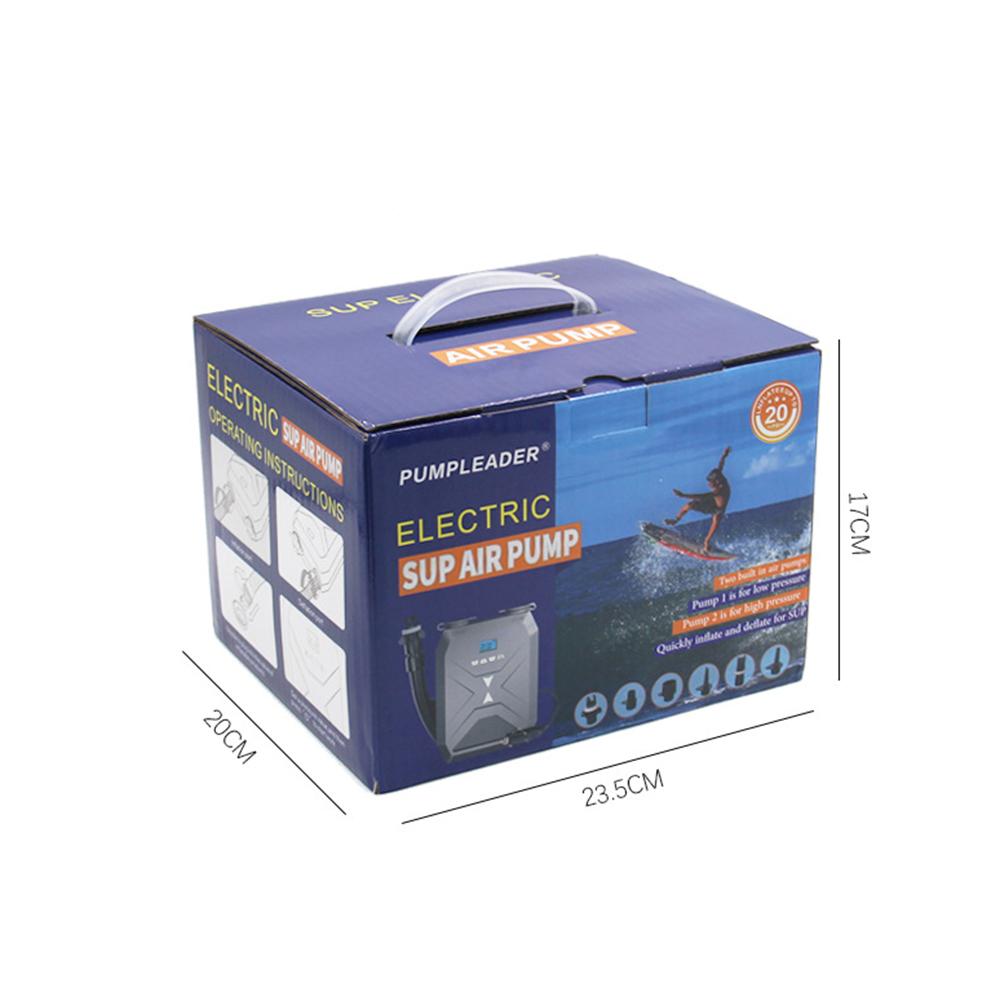 Электрический воздушный насос 20psi, воздушный компрессор высокого давления с 6 насадками для каяка, лодки, бассейна, воздушные подушки