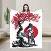 Mortal Kombat Ice Warrior sumie Blanket  Soft Warm Aesthetic Plush Throw Blanket For Couch Chair Bed Flannel Bedspread Bed Cover
