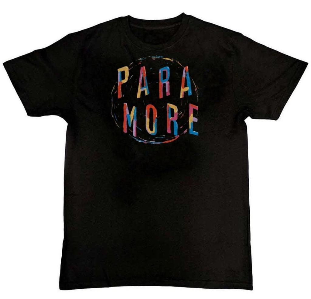 Paramore Spiral Graphic Print Mens T-Shirt