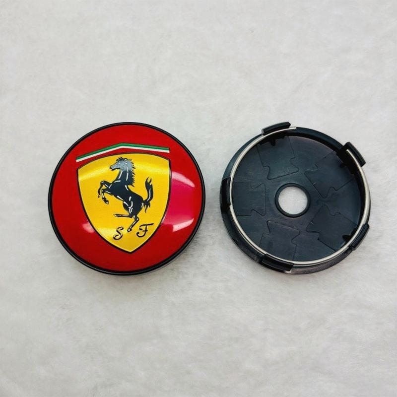 1 шт. 60 мм для колпака колеса автомобиля Ferrari, модификация стального диска, универсальный, золотой, выставочный логотип, значок, декоративные наклейки, аксессуары