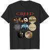 Футболка с принтом группы Creed Музыкальная футболка Черная с коротким рукавом Все размеры Футболка Унисекс Футболка