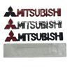 Car 1Pcs 3D Metal Zinc Alloy Car Body Emblem Badge Exterior Decorative Creative Stickers For Mitsubishi Outlander Pajero Lancer
