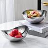 Stainless Steel Cooking Bowl, Large Irregular-shaped Bowl, Creative Light Luxury Irregular Salad Bowl, Restaurant