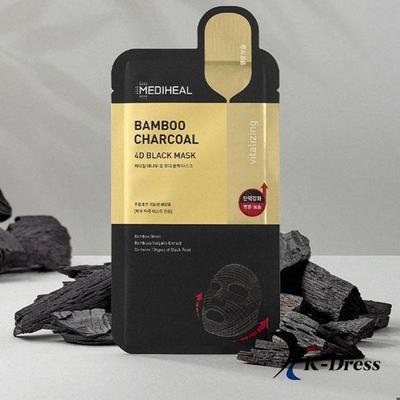Черная маска Bamboo Charcoal 4D, 1 коробка (5 листов)