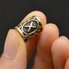 24pcs Norse Viking Rune Beads Charms Jewelry Making DIY Hair Beard Bracelet Necklace Accessories