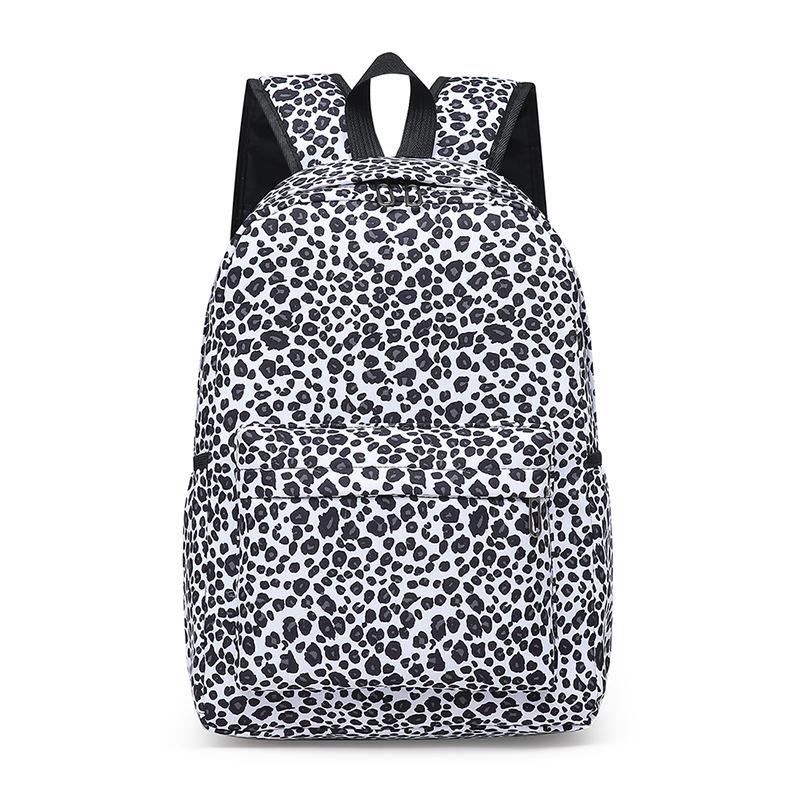 Комплект из трех рюкзаков, большой емкости, женский рюкзак с леопардовым принтом, школьный рюкзак для школьников
