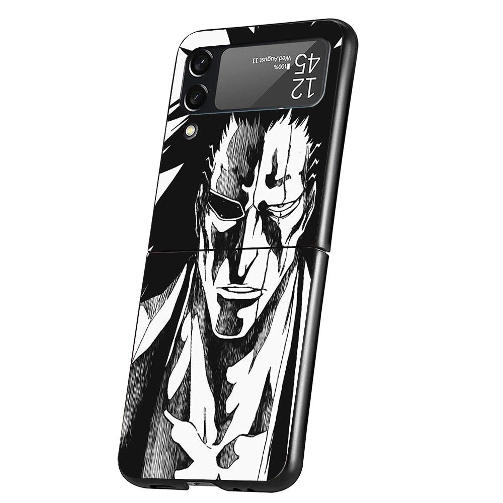 Чехол для телефона Bleach Zaraki Kenpachi для Samsung Galaxy Z Flip 7 6 5 4 3 5G Flip7 Flip6 Flip5 Flip4 Flip3 Черный Fundas Shell