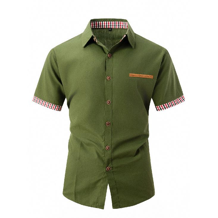 Летняя новая быстросохнущая рубашка поло с лацканами и карманом на пуговицах для мужчин, спортивная рубашка поло для фитнеса и повседневной работы, облегающая рубашка