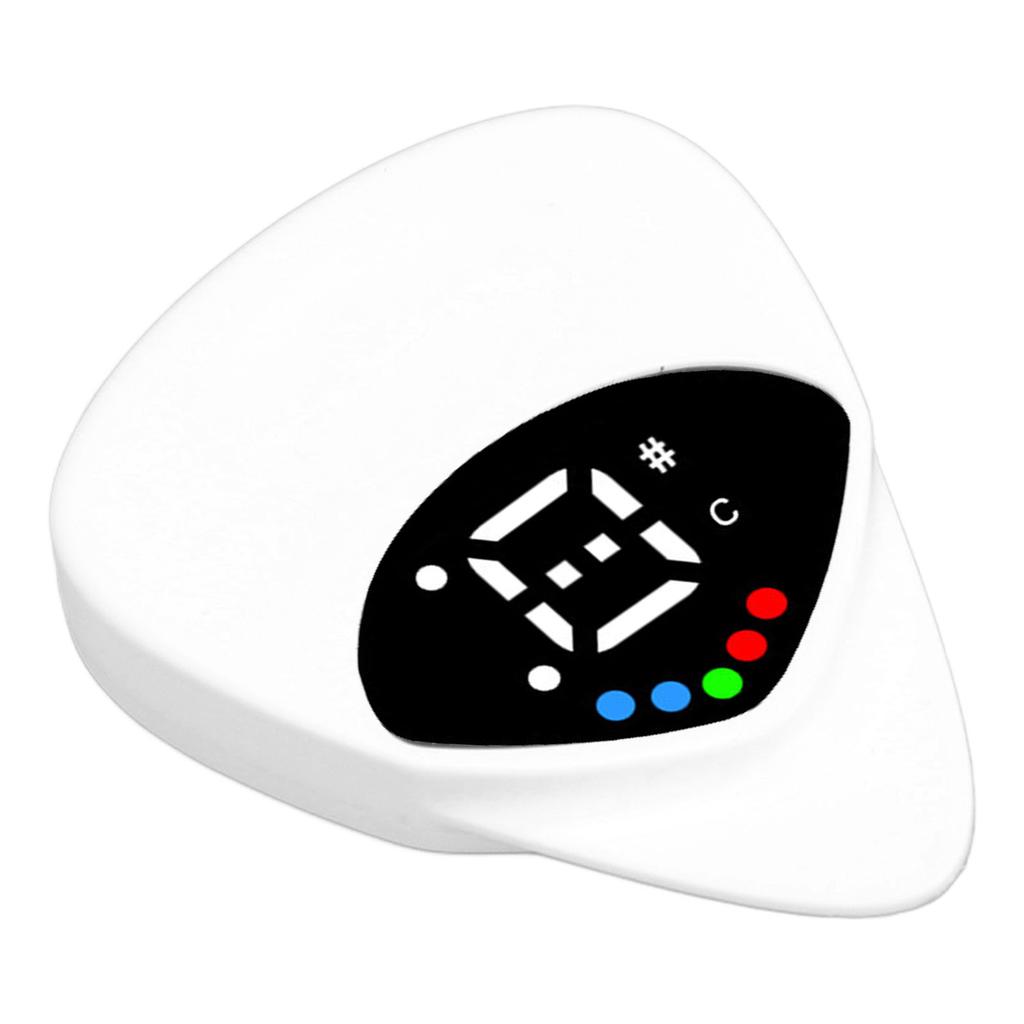 Гитара Два в одном Медиатор Тюнер Высокая Чувствительность Светодиодный Свет Питание от Батареи 12-тоновый Электронный Тюнер для Электрогитары