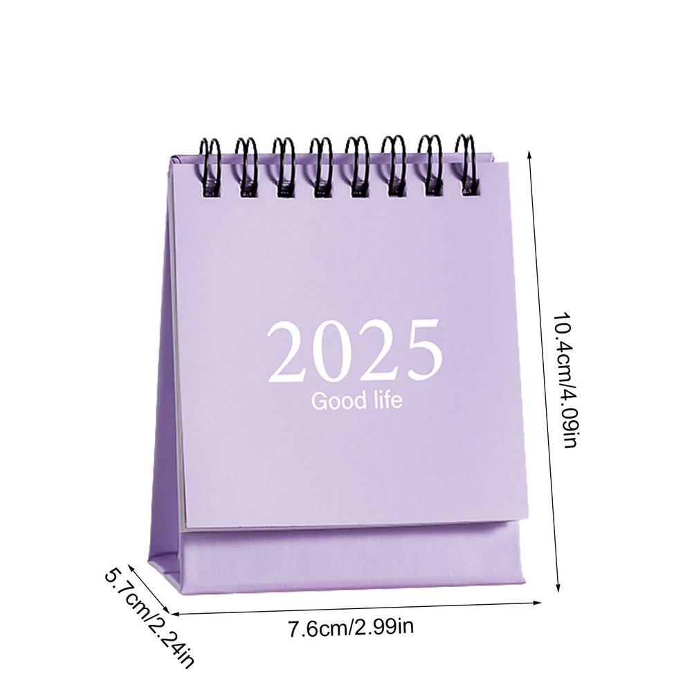 Маленький настольный календарь 2025 Мини простой маленький настольный календарь двухсторонний перекидной календарь украшение для рабочего стола