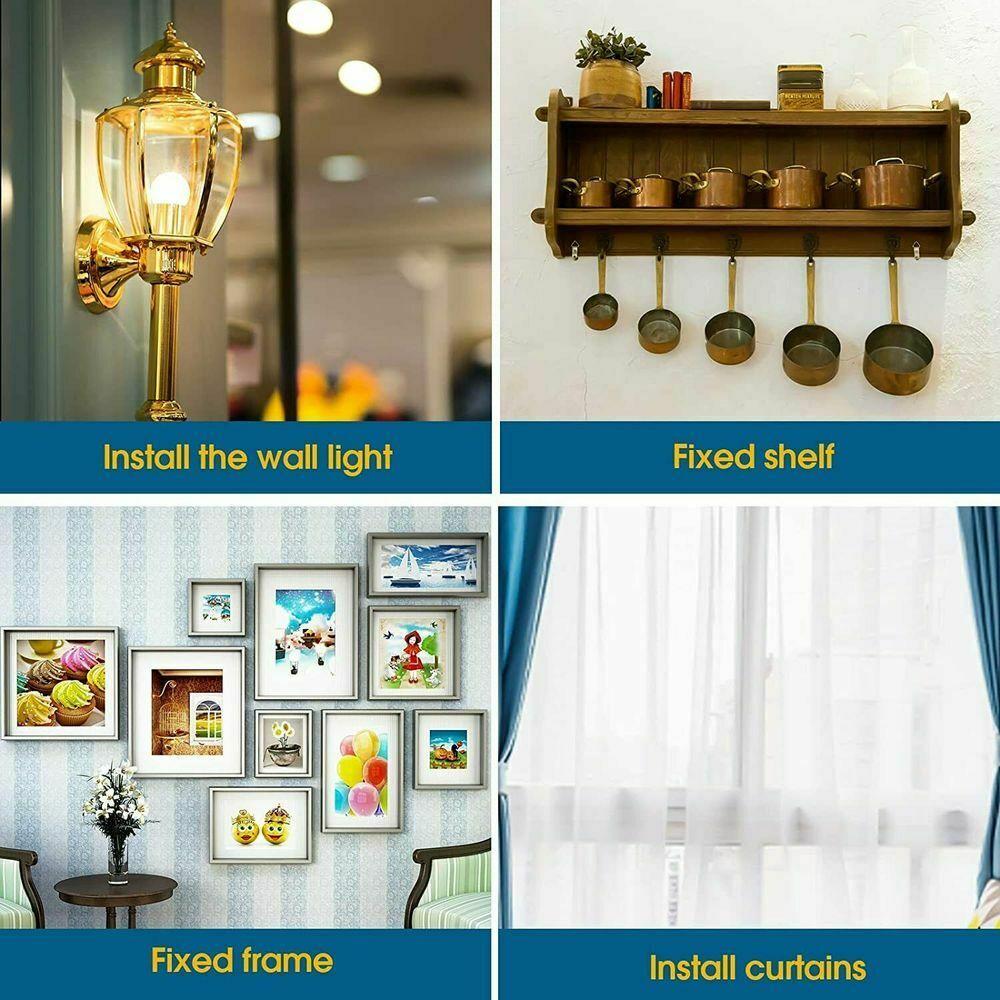 100 компл./лот молоток в металлических анкерах для гипсокартона с комплектом саморезов