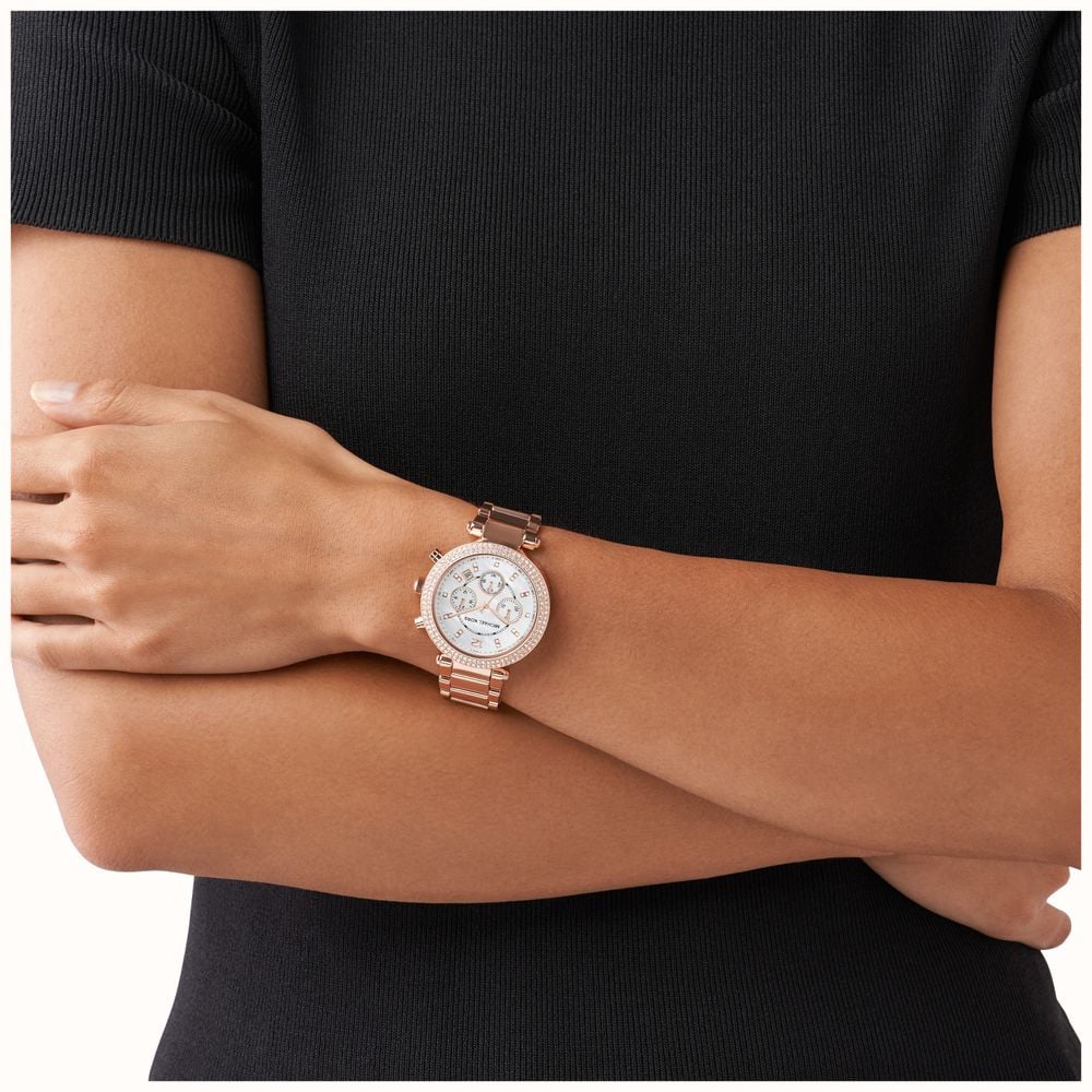 Michael Kors MK5491 Женские часы Parker из розового золота