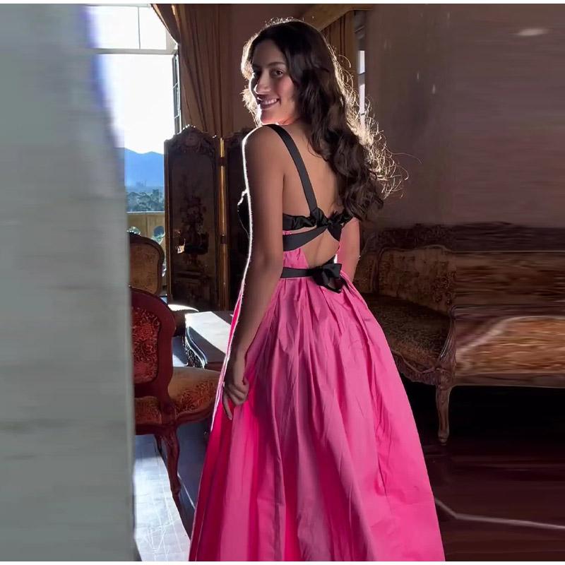 Пляжное праздничное платье без спинки без рукавов, длинное платье без рукавов, женское уличное бандажное летнее платье с панелями