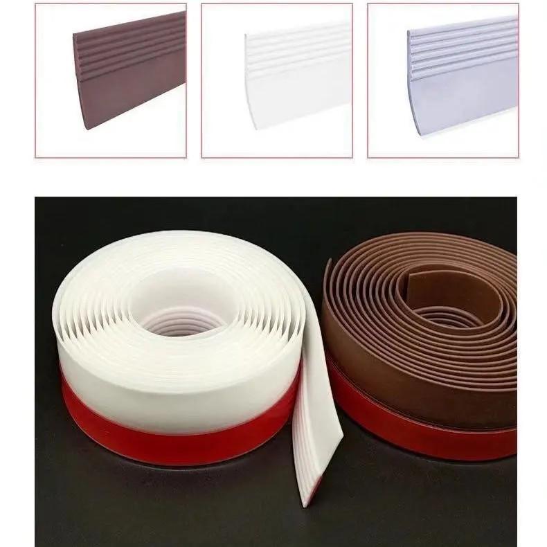 Самоклеящаяся уплотнительная лента для двери: Звукоизоляционный, Ветрозащитный, Водонепроницаемый, Морозостойкий, Теплоизоляционный для Деревянных и Стеклянных Дверей