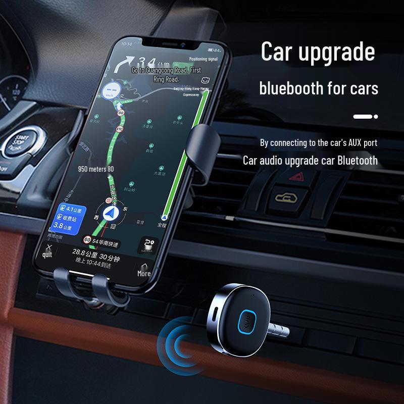 Автомобильный Bluetooth аудиоприемник J33: Бесшовная звуковая передача, Двойное подключение, Plug & Play.