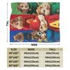 A-Alvin and the Chipmunks Blankets Fleece  Soft Throw Blanket for Bed Bedroom Quilt