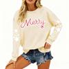 Women's Loose Comfortable Casual Fashionable Character Printing Round Neck Long Sleeved Sweatshirt