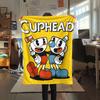 Cuphead poster Blanket, High quality Comfortable for All Seasons, Home Decor, Warmth and Comfort