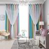 Blackout Kids Curtains Bedroom Thermal Insulated Silver Twinkle Star Curtains Boys Antique Grommet Window Treatment