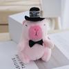 Soft Lovers Capybara Plush Doll Keychain Pendant For Backpack And Car Decor