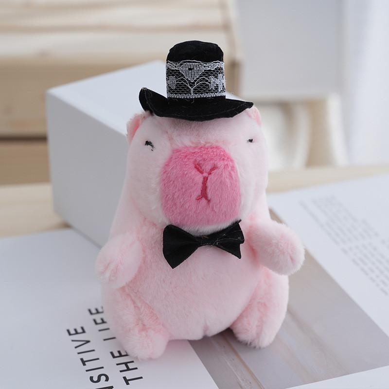 Soft Lovers Capybara Plush Doll Keychain Pendant For Backpack And Car Decor